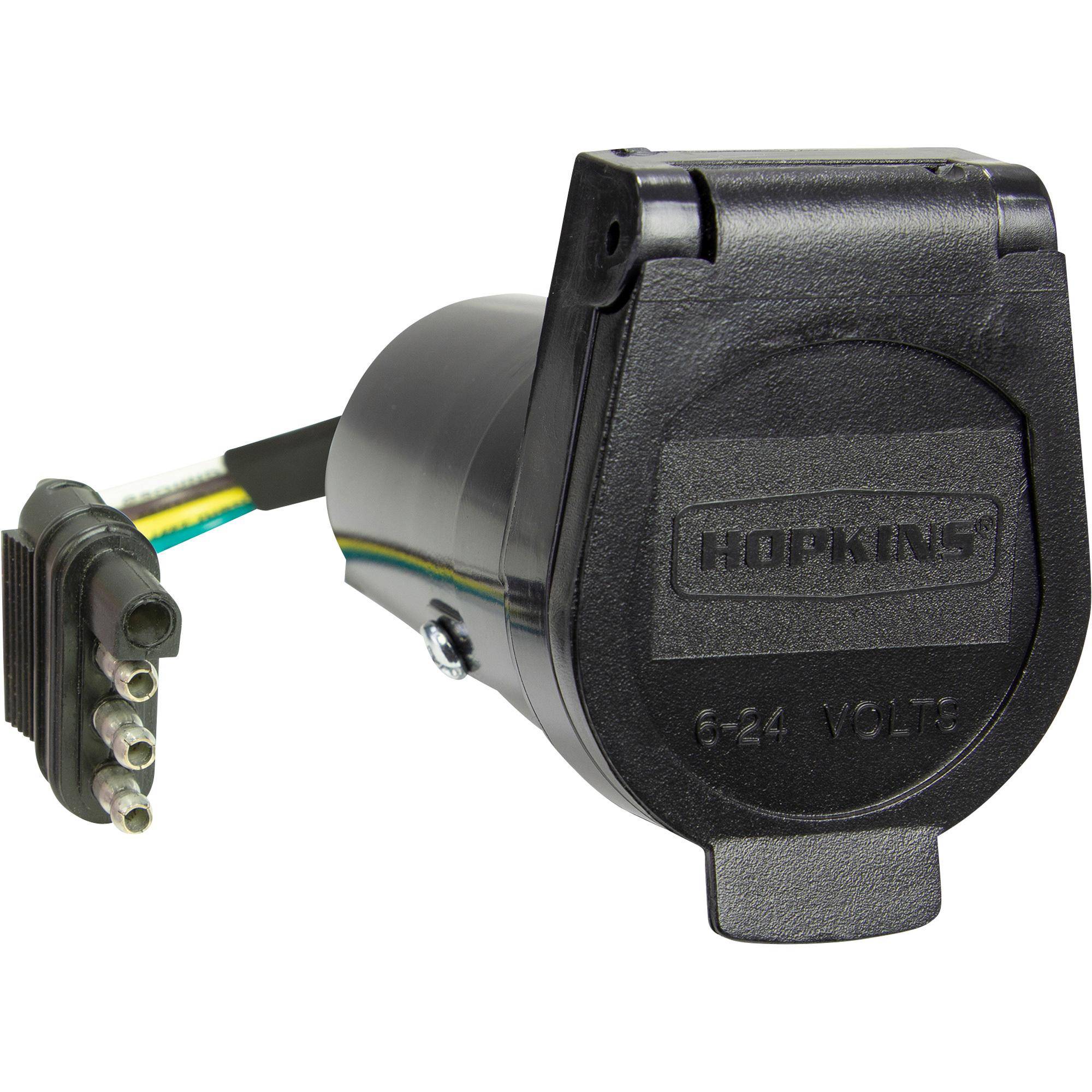 Hopkins Towing Solutions Trailer Light Wiring Adapter, 4 Flat To 7 Blade, Model 47207